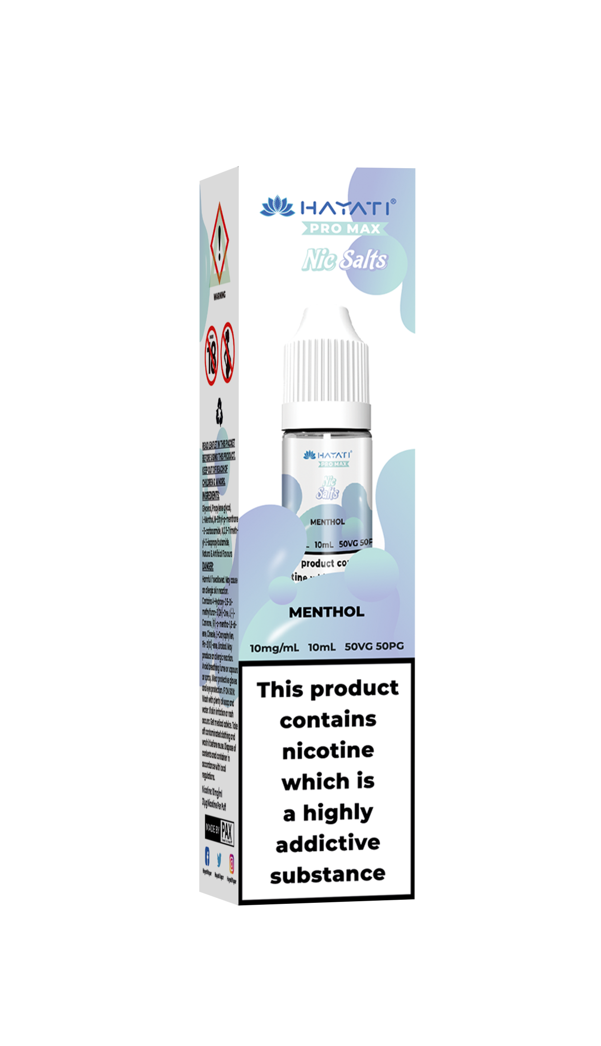 Menthol_HayatiProMaxNicSalts MENTHOL - HAYATI NIC SALTS 10 MG - Image 1