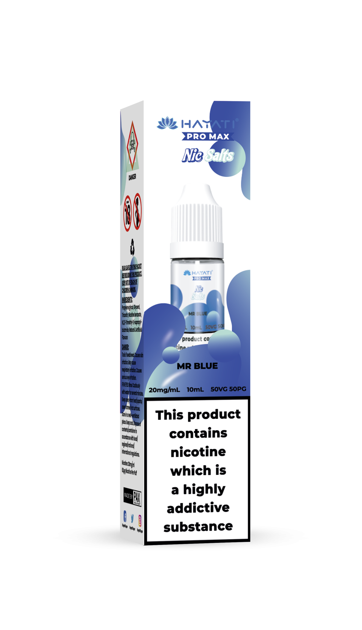 MR BLUE - HAYATI NIC SALTS 20 MG - Image 1