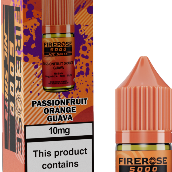 PASSIONFRUIT ORANGE GUAVA - FIREROSE NIC SALTS 10 MG
