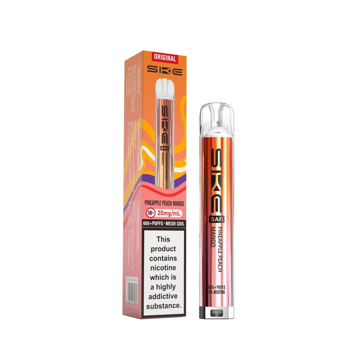 PINEAPPLE-PEACH-MANGO PINEAPPLE PEACH MANGO - SKE 600 Pre filled pod kit - Image 1