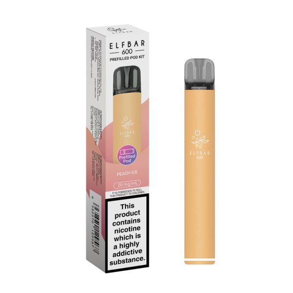 PEACH ICE - ELF BAR 600 PREFILLED POD KIT