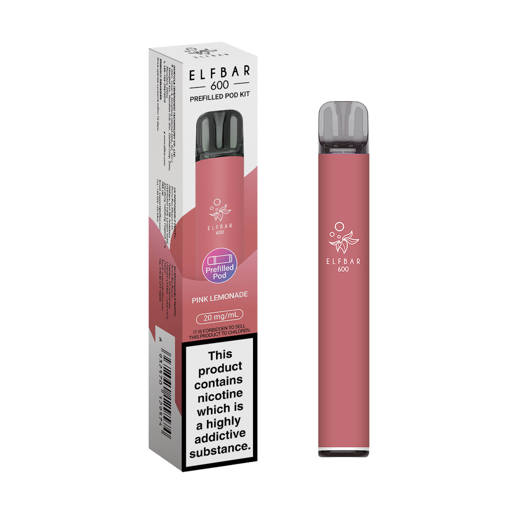 Pink-Lemonade_b5e16627-af7b-46da-974f-98beee669e25 PINK LEMONADE - ELF BAR 600 PREFILLED POD KIT - Image 1