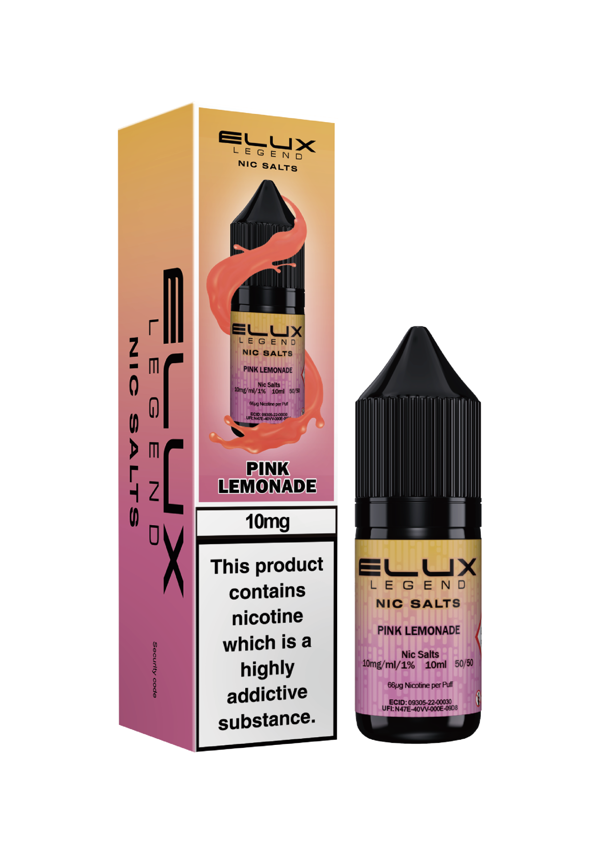 Pink Lemonade - ELUX NIC SALT 10 MG - Image 1