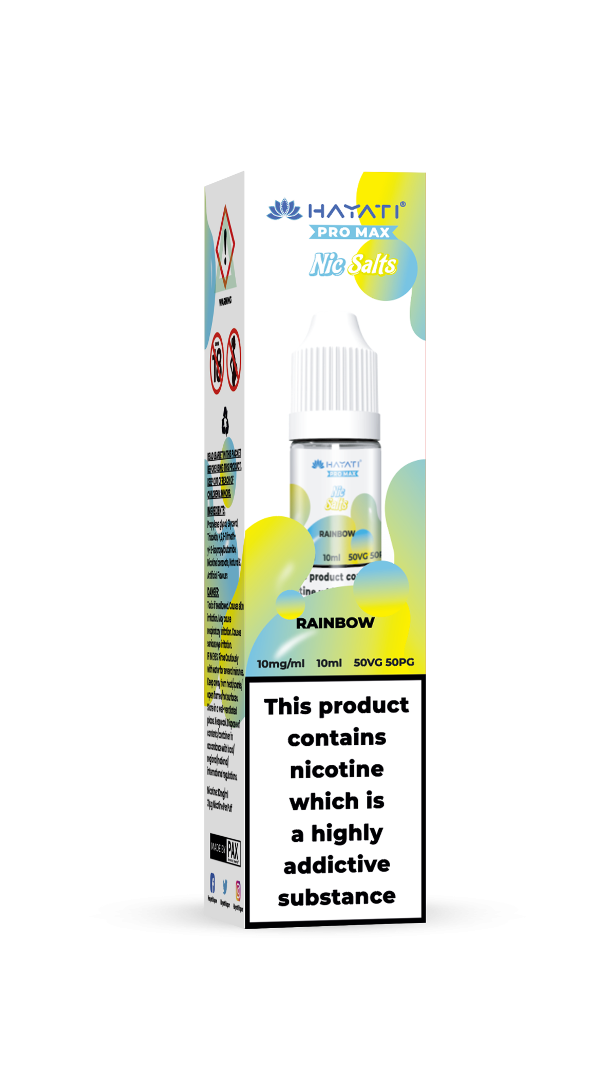 RAINBOW - HAYATI NIC SALTS 10 MG - Image 1