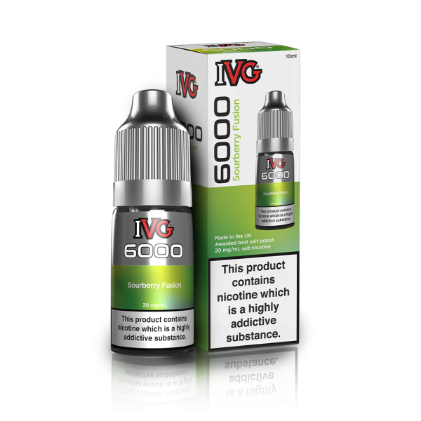 SOURBERRY FUSION - IVG 6OOO E-LIQUIDS 10MG
