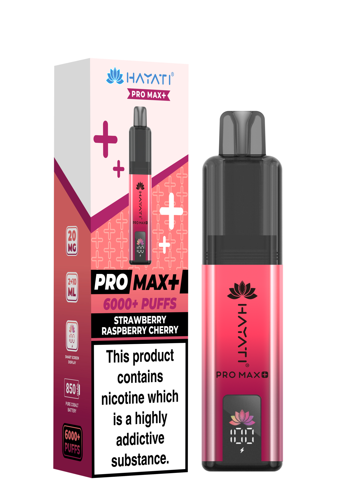 StrawberryRaspberryCherry_HayatiProMax_6000 STRAWBERRY RASPBERRY CHERRY - PRO MAX + - Image 1