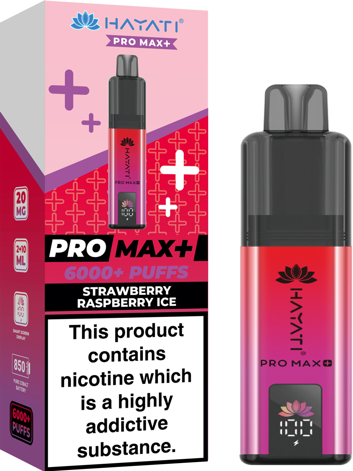 STRAWBERRY RASPBERRY ICE - PRO MAX + - Image 1