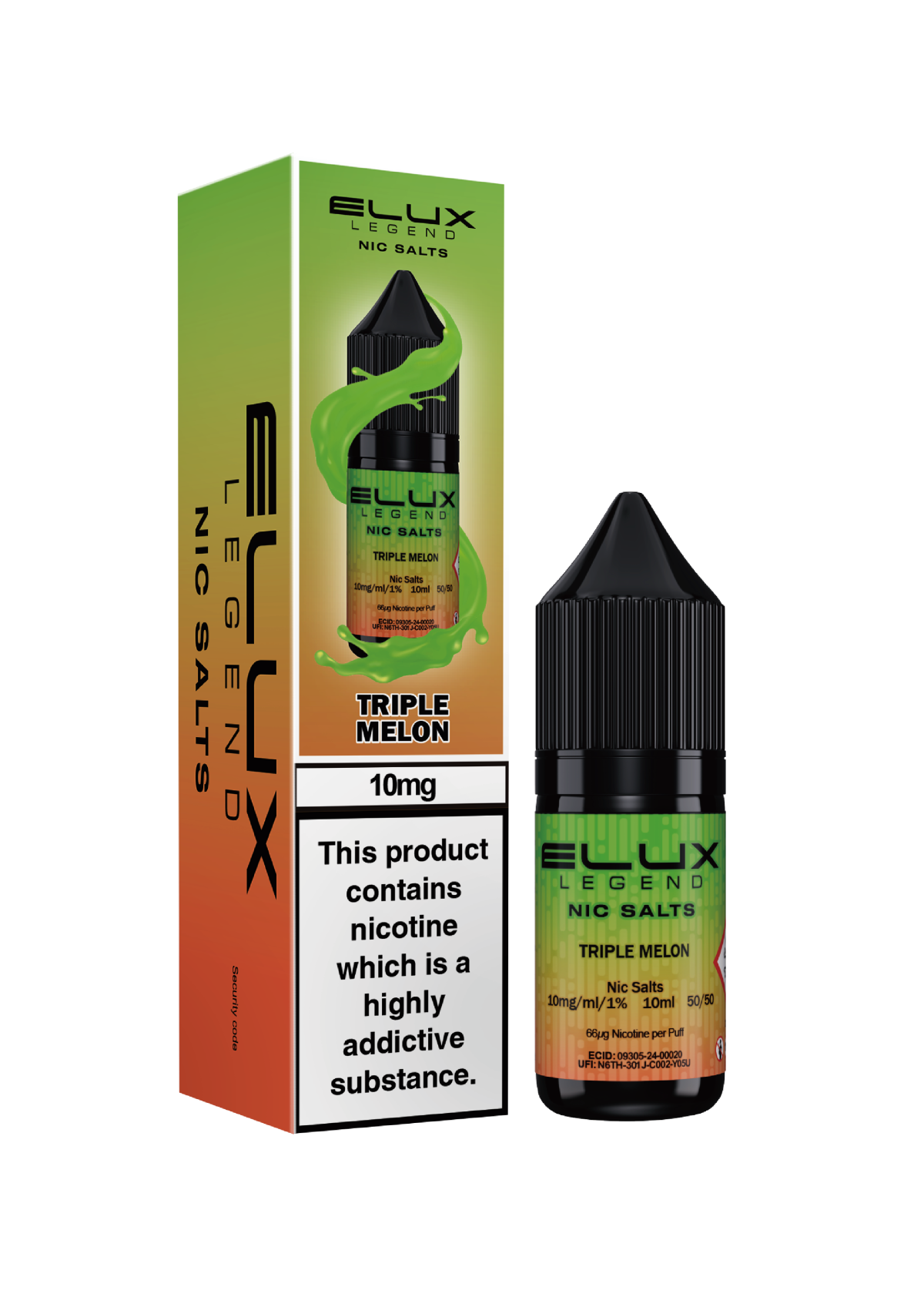 Triple Melon - ELUX NIC SALT 10 MG - Image 1