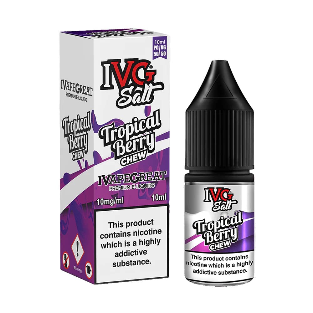 TROPICALBERRYCHEW10MG-IVGSALTS10ML TROPICAL BERRY CHEW 10MG - IVG SALTS 10ML - Image 1