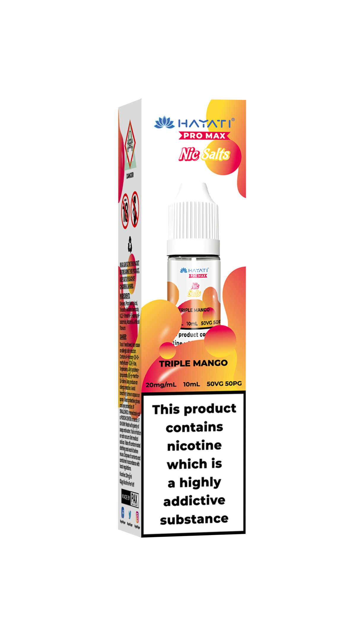 TripleMango_HayatiProMaxNicSalts_be442b94-de52-42c1-b367-73b76fb06019 TRIPLE MANGO - HAYATI NIC SALTS 20 MG - Image 1