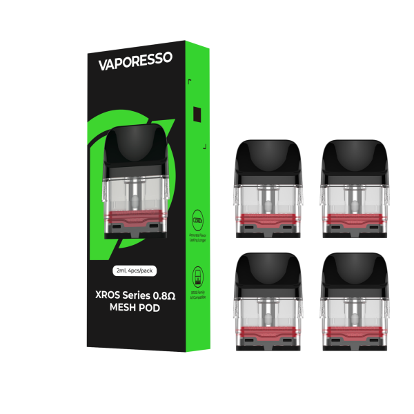 VAPORESSO REPLACEMENT PODS - 0.8 PACK OF 4
