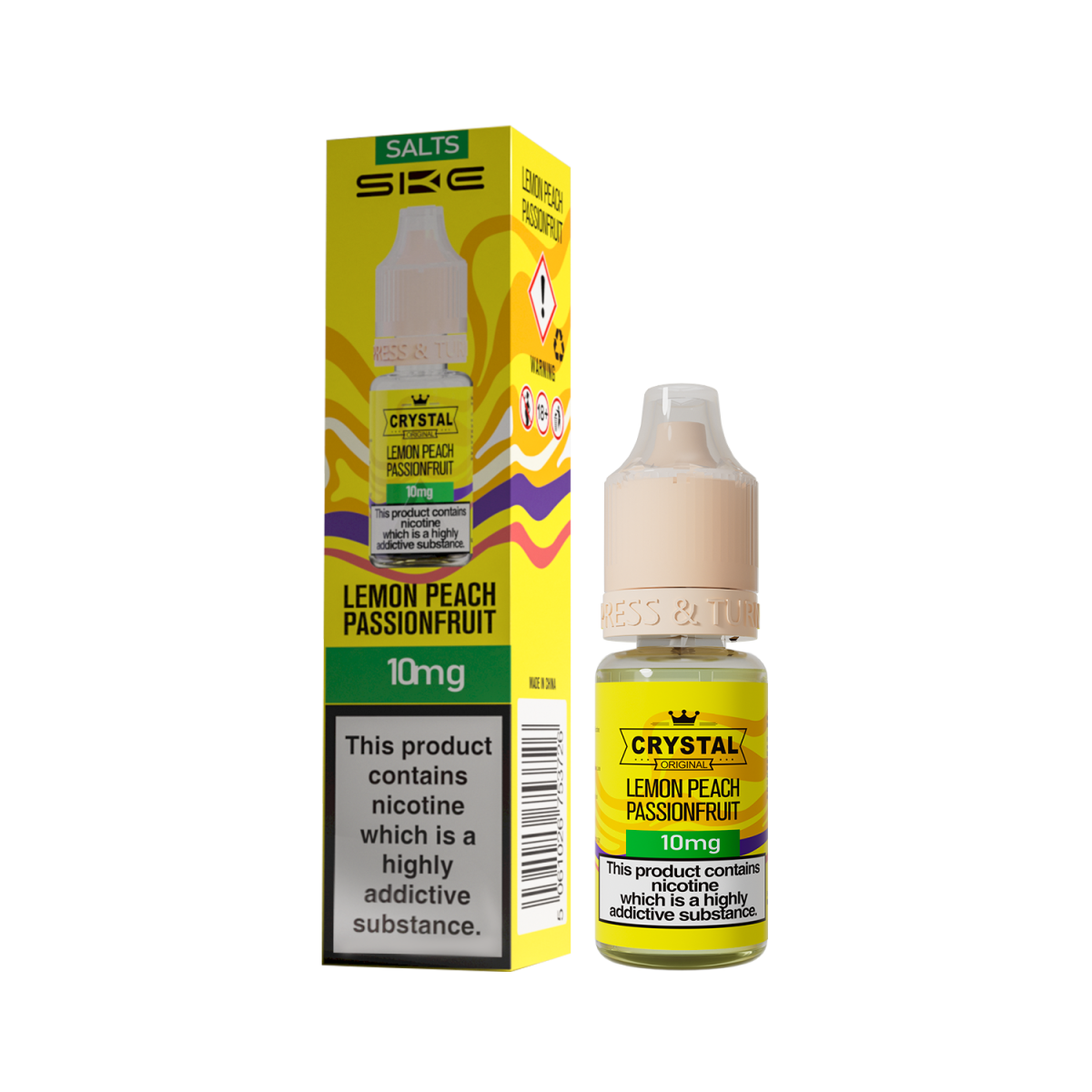 LEMON PEACH PASSIONFRUIT - SKE NIC SALTS 20MG - Image 1