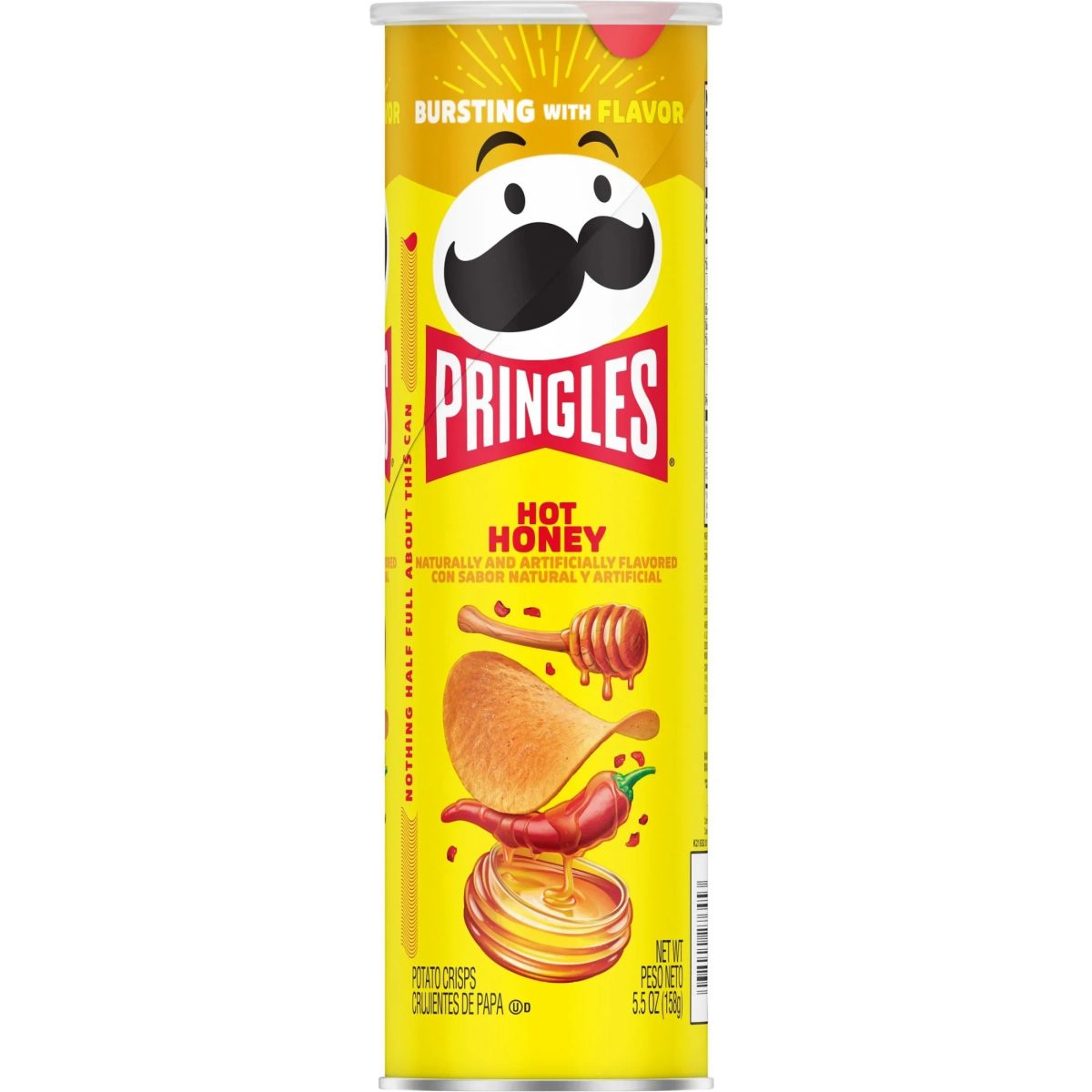 E7856209-70C4-43F9-B1D1-330EF05884D7 PRINGLES HOT HONEY 5.5oz - Image 1