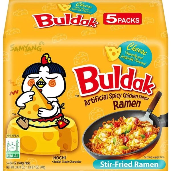 CHEESE BULDAK NOODLES (5pk)
