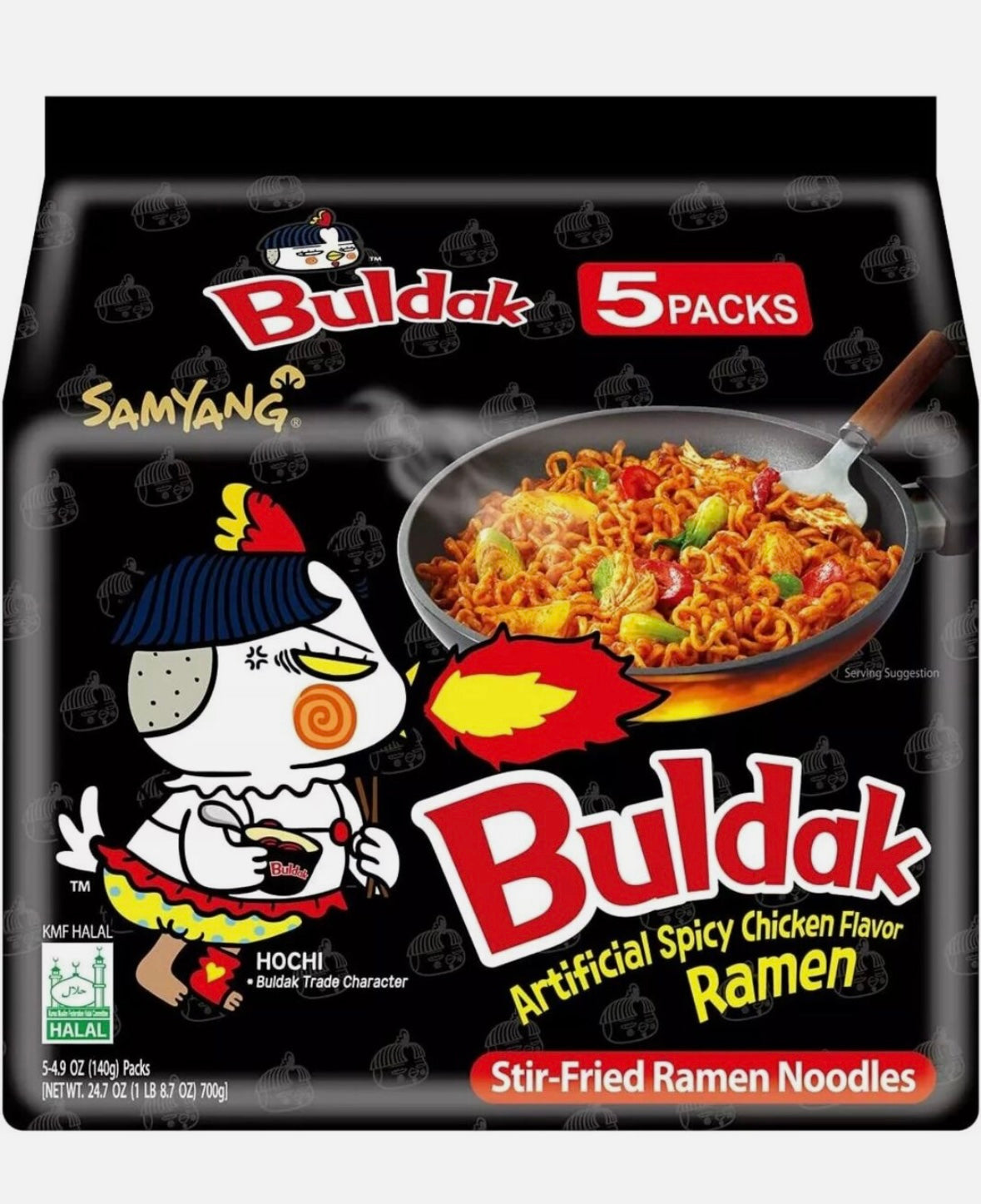 FullSizeRender_d004f551-b2c3-48f1-8a23-b737e5708cf6 BLACK HOT CHICKEN BULDAK NOODLES (5pk) - Image 1