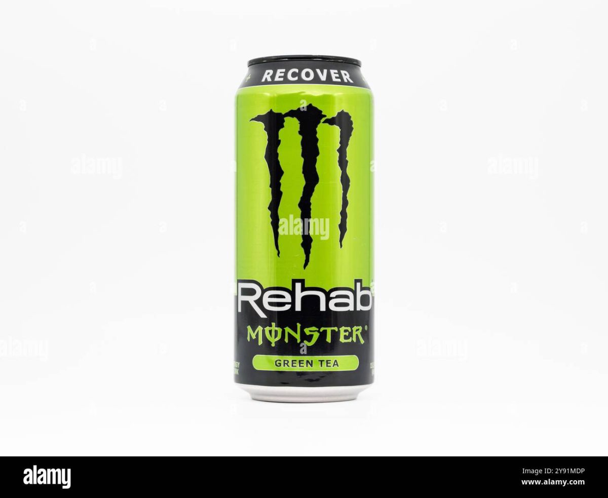 MONSTER REHAB GREEN TEA USA 458ML - Image 1