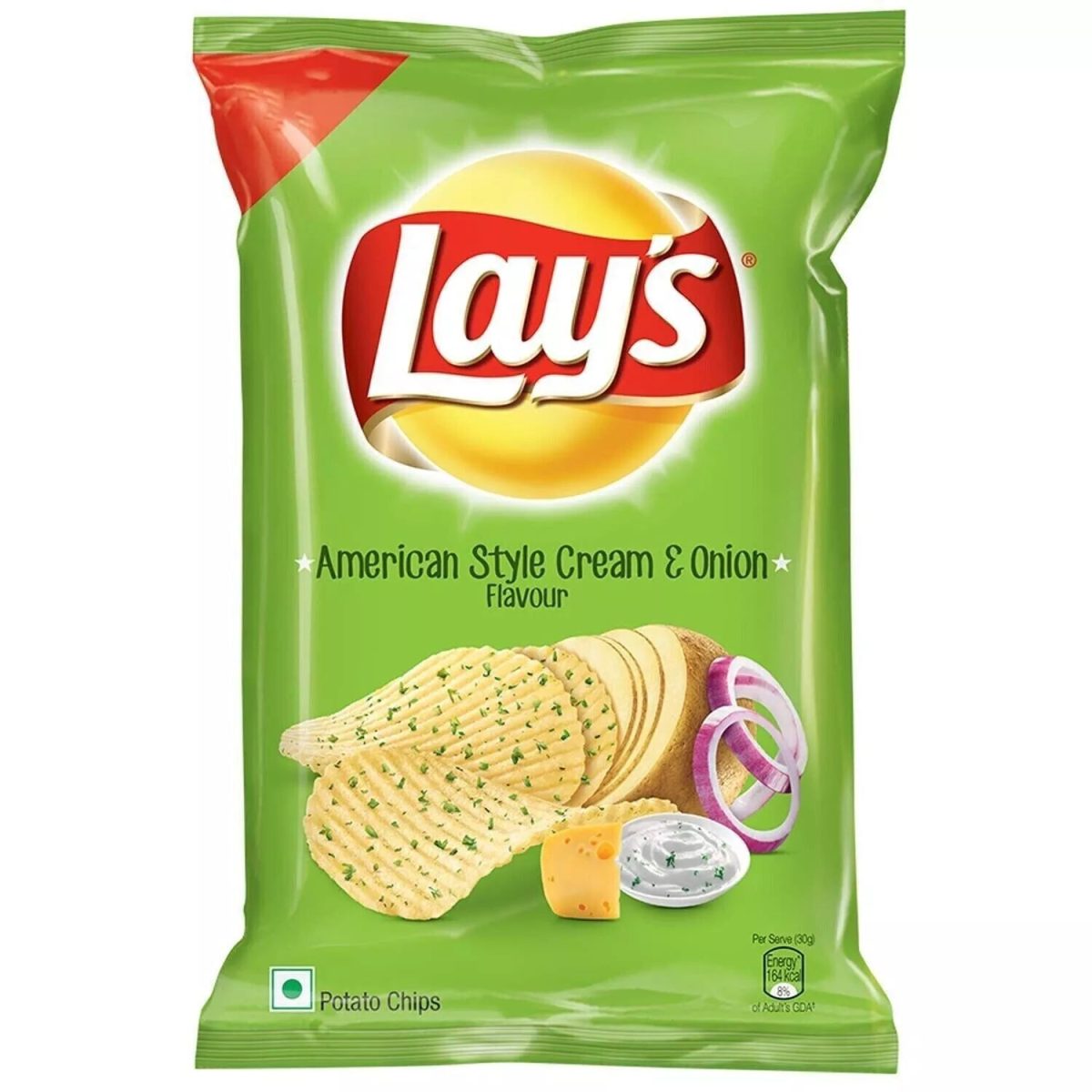 LAYS AMERICAN STYLE CREAM AND ONION CRISPS - Image 1