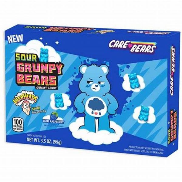 WARHEADS SOUR GRUMPY BEARS THEATER BOX 3.5 Oz